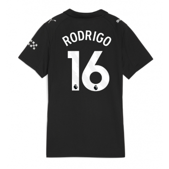 Manchester City Rodri Hernandez #16 Tricou Fotbal Replică 2025-26 Femei Deplasare